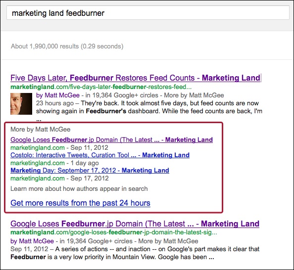 Google Confirms Hidden Benefit Of Authorship: Bonus Links After A Back-Button Click