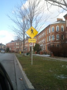 Watch out for seniors when driving through this neighborhood