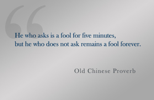Old Chinese proverb quote